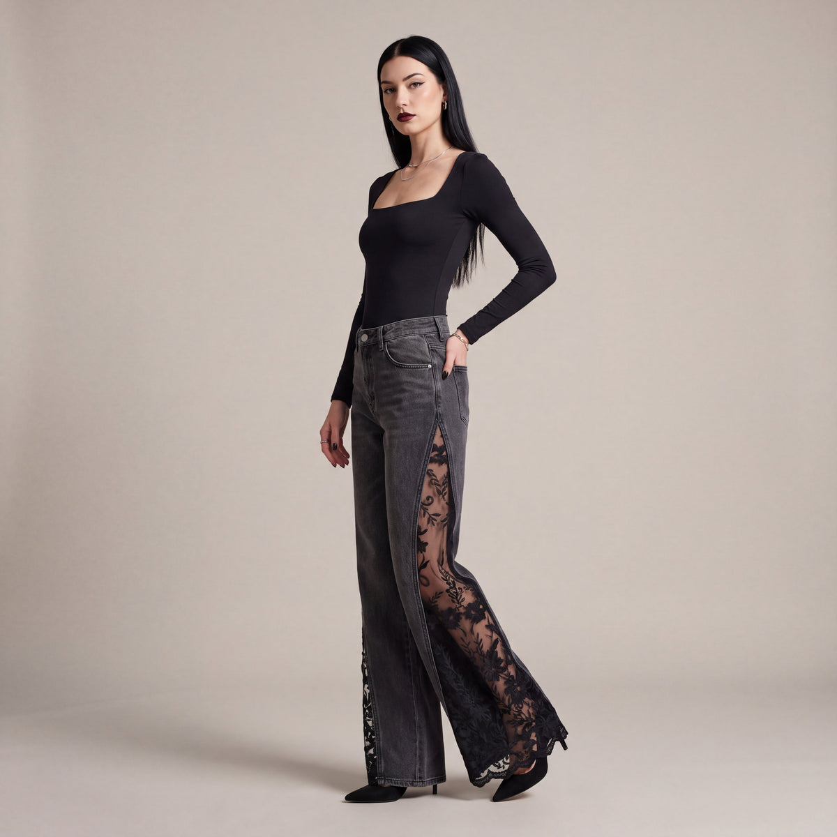 Noctelle™ Midnight Lace Jeans